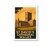 PIXPRINT St David's Cathedral Travel Poster - 5217-a5p