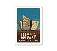 PIXPRINT Titanic Belfast Travel Poster - 5333-a4p