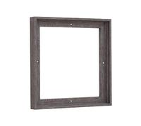Pixy Canvas Floater Frame 12x12 for 3/4 (0.75) inch Deep Canvas Paintings/Canvas Prints/Wood Canvas Panels/Wall Art/Wall Decor/Home Decor/Artwork (Rustic Gray, 12 x 12 inch, Square)