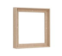 Pixy Canvas Floater Frame 18x18 for 1-1/2 (1.5) inch Deep Canvas Paintings/Canvas Prints/Wood Canvas Panels/Wall Art/Wall Decor/Home Decor/Artwork (Nordic White Oak, 18 x 18 inch, Square)