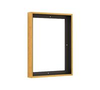 Pixy Canvas Floater Frame 18x24 for 1-1/2 (1.5) inch Deep Canvas Paintings/Canvas Prints/Wood Canvas Panels/Wall Art/Wall Decor/Home Decor/Artwork (Rustic Gold, 18 x 24 inch, Portrait)