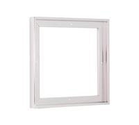 Pixy Canvas Floater Frame 20x20 for 3/4 (0.75) inch Deep Canvas Paintings/Canvas Prints/Wood Canvas Panels/Wall Art/Wall Decor/Home Decor/Artwork (Chrome, 20 x 20 inch, Square)