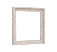 Pixy Canvas Floater Frame 60x60cm for 1.9cm (19 mm) Deep Canvas Paintings/Canvas Prints/Wall Art/Wall Decor/Home Decor/Artwork (Distressed White, 60 x 60 cm, Square)