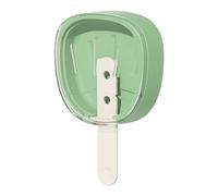 Pixywell Food Grade Silicone Ice Lolly Molds for Kids UK - BPA Free, Easy Release Push Button, Reusable Popsicle Molds for Toddlers & Adults, Party DIY with Sticks & Recipe (Green, Palma Fan)