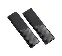 Pixywell Premium Non-Slip Seat Belt Covers, Leather & Carbon Fiber Pattern Shoulder Pads, 2PCS Easy Install Car Accessories for Women Men, Comfortable Safety Belt Pad Protector, 5 Colors (Black)