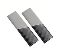 Pixywell Premium Non-Slip Seat Belt Covers, Leather & Carbon Fiber Pattern Shoulder Pads, 2PCS Easy Install Car Accessories for Women Men, Comfortable Safety Belt Pad Protector, 5 Colors (White)