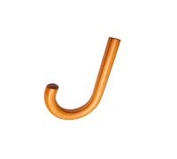 PIXZCSA Charming Stick Umbrella Handle Replacement Leather J Handle Grip Aesthetic Appeal for Everyday Umbrella Stick Replacement Leather J, Wood Brown, 17x12cm