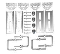 PIXZCSA Heavy Duty Boat Trailer Bracket Set Premium Metal Construction | Transporting Vessel Rotating Top Double Layer Bunk Bracket Kit Is Designed For Installation On Boat Trailer Crossbeams