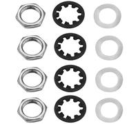 PIYANYO3/8 "Guitar Pan Nut Potentiometer Hex Nut Set For 1/4 Conductor Guitar/Bass Output Jacks 12PCS