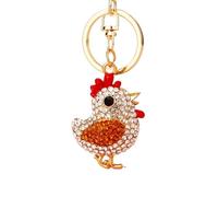 piyulk Women's charm keychain charms, cute rooster pendants, shiny car keychains, cute bag and wallet keychain accessories(G)