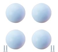 PIYYQNY Drawer Knobs 4 Pack Cartoon Ceramic Knobs Cute Drawer Pulls for Kids' Rooms Wardrobe Door Handles Suitable for Cabinets Dressing Tables Kitchens Offices(Blue 33mm)
