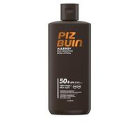 Piz Buin Allergy Sensitive Skin Sun Cream SPF 50+ Moisturiser (200ml), Nourishing and Ultra-Hydrating Sunscreen, Caring Lotion with Calmanelle, Sweat & Water Resistant