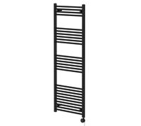 Pizarro Colore Straight Digital Thermostatic Electric Heated Towel Rail | Matt Black | Mild Steel | 1600mm x 600mm