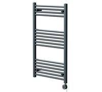 Pizarro Straight Digital Thermostatic Electric Heated Towel Rail | Anthracite | Mild Steel | 1000mm x 600mm