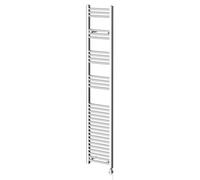 Pizarro Straight Digital Thermostatic Electric Heated Towel Rail | Chrome | Mild Steel | 1800mm x 400mm