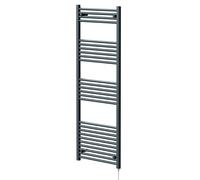 Pizarro Straight Electric Heated Towel Rail | Anthracite | Mild Steel | 1600mm x 600mm
