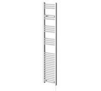 Pizarro Straight Electric Heated Towel Rail | Chrome | Mild Steel | 1800mm x 400mm