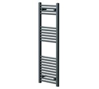 Pizarro Straight Heated Towel Rail | Anthracite | Mild Steel | 1200mm x 400mm