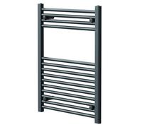 Pizarro Straight Heated Towel Rail | Anthracite | Mild Steel | 800mm x 600mm