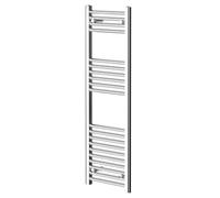 Pizarro Straight Heated Towel Rail | Chrome | Mild Steel | 1200mm x 400mm