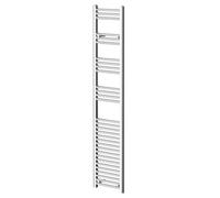 Pizarro Straight Heated Towel Rail | Chrome | Mild Steel | 1800mm x 400mm