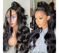 Pizazz 13X4 Hd Transparent Lace Front Human Hair Wigs Pre Ripped With Baby Hair 180 Density Brazilian Body Wave Human Hair Wigs For Women 9A Glu