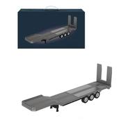 PizazzToy 1/18 Scale Semi-Trailer Flatbed for 770S Heavy Duty Tractor Truck, for Hauling Cars, Excavators & Dump Trucks