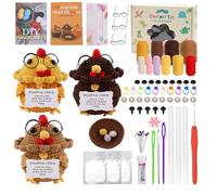 PizazzToy Crochet Kit for Beginners, Hand Knitting Animal Crochet Kit with English Instructions & Step-by-Step Video Tutorials, Birthday and Christmas DIY Home Decor Craft Gifts