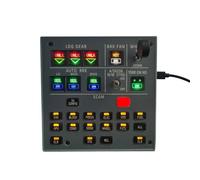 PizazzToy Flight Simulator Cockpit Panel, Mini Overhead Panel for MSFS 2020/2024, Compatible with Fenix, FBW ini, Windows Flight Sim Home Cockpit, Plug & Play Home Flight Simulator Cockpit
