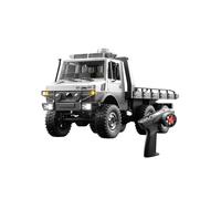 PizazzToy RC Emergency Truck, 1/18 Scale 6WD All-Terrain Off-Road Brushed ESC RC Truck Vehicle Model with LED Lights, Hobby Remote Control Crawler Car for Youth and Adult (RTR Version)