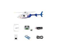 PizazzToy RC Helicopter Simulator, FLYWING BELL-407 470 Class 2.4G Six Path Four Rotor Military RC Helicopter with ACE Flight Controller & GPS, Hobby Remote Control Gifts for Youth Adult (RTR)