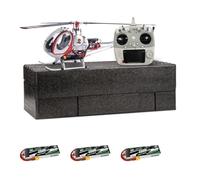 PizazzToy RC Helicopter with GPS for Adults, JCZK 300C PRO 2.4G 12CH Flybarless RC Helicopter Model with H1 PRO Flight Controller, LED Navigation Light System and Opening Doors