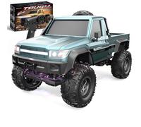 PizazzToy RC Off-Road Car, 1/20 2.4G 4WD 2.4G Full Proportional RC Pickup with LED Lights & Dual Battery, Hobby Remote Control Climbing Truck for Youth Adult (RTR)