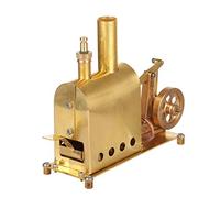 PizazzToy Steam Engine Model Kit, Mini Copper Steam Engine Model with Boiler Model, Science Experiment Toys for Adults Kids