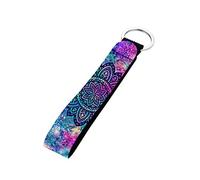 Pizding Keychains Lanyard Key Chain Holder Keychain Wristlet Holder Galax Color Mandala Flower Keychains Lanyard with Metal Clasp for Keyring,Camera,Cell Mobile Phone,Car Keys