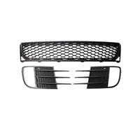 Pizgear 1 Pair Car Front Bumper Lower Fog Light Vent Grille Mesh Grill Cover Case, for Golf, 6 MK6 VI GTI GTD 2009-2013 Front Fog Light Grille(Black Center Grill)