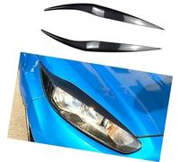 Pizgear 1 Pair Car Headlight Eyebrow Trim, for Ford, for Fiesta Mk6.5 2013-2017 2016 Abs Front Eyebrows Eyelid Eye Lid Cover Decoration Stickers Headlight Brow Trim