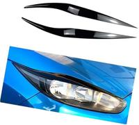 Pizgear 1 Pair Car Headlight Eyebrow Trim, for Ford, for Fiesta Mk6.5 2013-2017 Abs Front Eyebrows Eyelid Eye Lid Cover Decoration Stickers Headlight Brow Trim