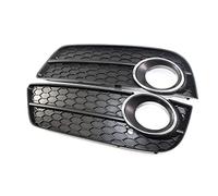Pizgear 1 Pair Chrome Car Front Bumper Lower Fog Light Lamp Grille Grill Cover, for, A5 2008 2009 2010 2011 Fog Light Grill 8T0807681 Front Fog Light Grille