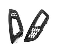 Pizgear 1 Pair Fog Light Cover ABS Car Front Bumper Fog Light Cover Grill Grille Replacement Parts Accessories, for Ford, for Focus, 2015-2017 Front Fog Light Grille