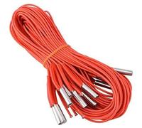 Pizgear 10pcs 12V 40W Ceramic Cartridge Heater, Heating Tube Electric Heating Pipe Fittings 3D Printer Accessories, Heating Tube, for 3D Printer Thermistor Temperature Sensor