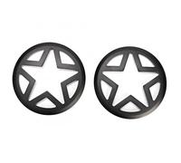 Pizgear 1Pair Car Fog Light Lamp Cover Protect Trim, for Jeep, for Wrangler JK & Unlimited 2 Doors And 4 2007-2017 Accessories Fog Light Cover