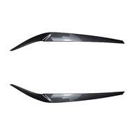 Pizgear 2pcs ABS Glossy Headlight Eyelids Eyebrows, for 5 Series G30 G31 M5 520 525 530 540 2017-2021 3D Stickers Accessories Headlight Sticker(Carbon Look)
