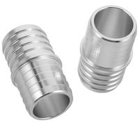 Pizgear 2Pcs Aluminum Coolant Barb Connector Adapter Hose Mend Coupler, for Radiator Steam Port Exchanger Fitting Automotive Cooling Systems car Heater Hose Connector Joint