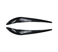 Pizgear 2Pcs Car Front Headlight Eyebrow Eyelid Cover Trim, for BMW, for X3 F25 X4 F26 2014 2015 2016 2017 Headlight Tint Sticker(Carbon Fiber)