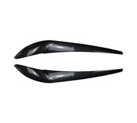 Pizgear 2Pcs Car Front Headlight Eyebrow Eyelid Cover Trim, for BMW, for X3 F25 X4 F26 2014 2015 2016 2017 Headlight Tint Sticker(Carbon Fiber)