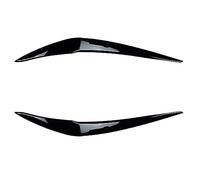 Pizgear 2Pcs Car Headlight Cover 40 * 5 * 5cm ABS Auto Exterior Part Eyelid Gloss Black Eyebrow, for BMW F20 LCI 2015-2019 Headlight Tint Sticker