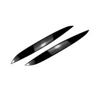Pizgear 2Pcs Car Headlight Eyebrow Eyelid Cover Decoration Trim, for VW, for Golf 4 MK4 1997 1998 1999 2000 2001 2002 2003 2004 2005 Headlight Tint Sticker(Bright Black)