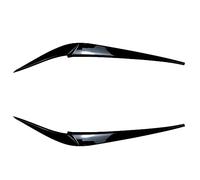 Pizgear 2pcs Gloss Black Headlight Eyebrows, for BMW X4 X3 G01 G02 2018 2019 2020 2021 Car Headlight Eyelids Lids ABS Accessories Headlight Tint Sticker(Glossy Black)
