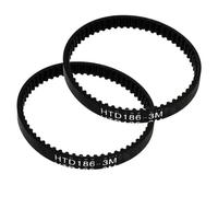Pizgear 2PCS Toothed Belt Drive HTD186, for Karcher, for FC3 FC5 Hard Floor Cleaner X.605500 Belt Replacement Parts For Karcher FC3 Vacuum cleaner belt kit